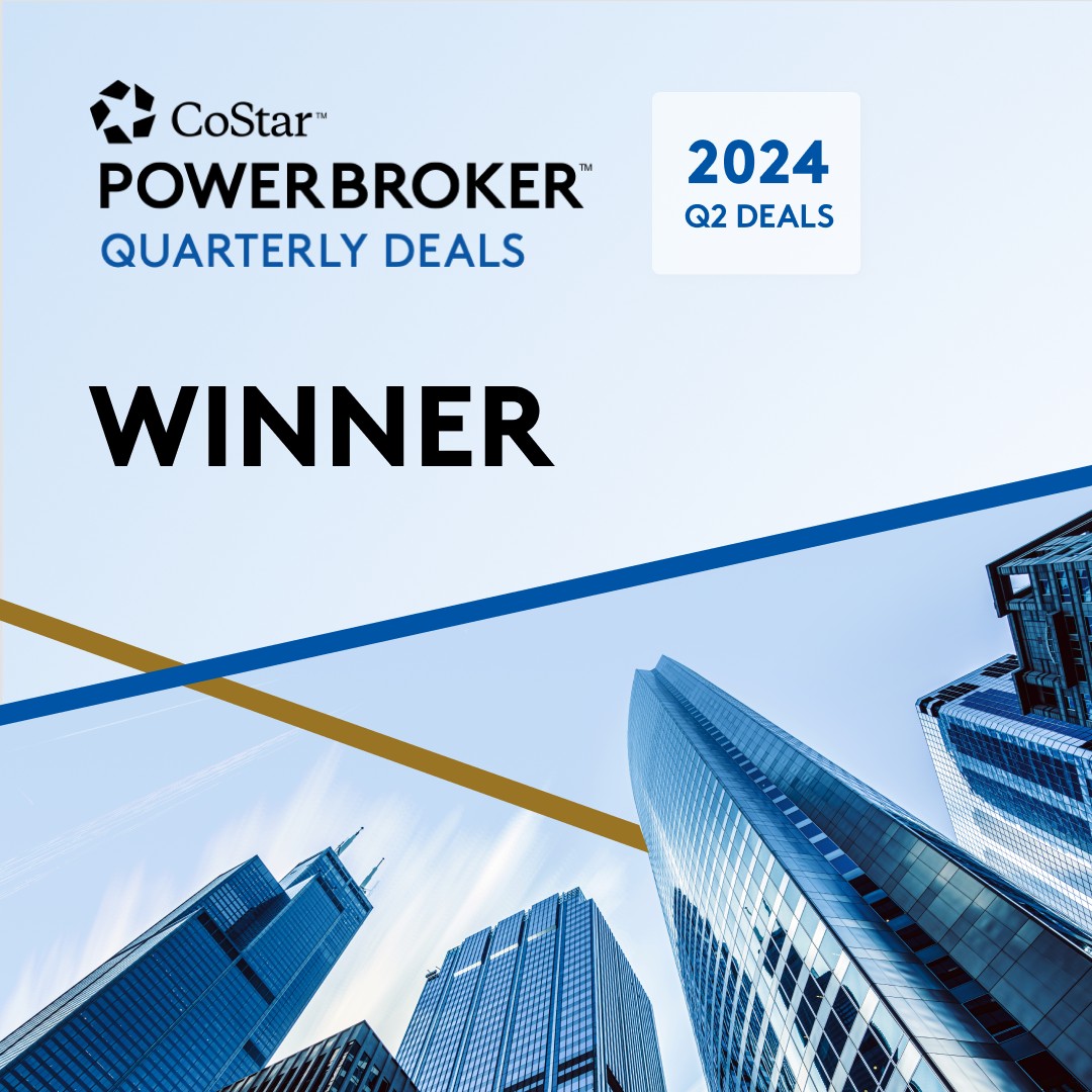 CMS Real Estate has Been Honoured with the Power Broker Award for Q2 from CoStar!